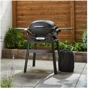Weber Q 2200N Gasgrill mit Seitentischen und kompaktem Stand, 1501100